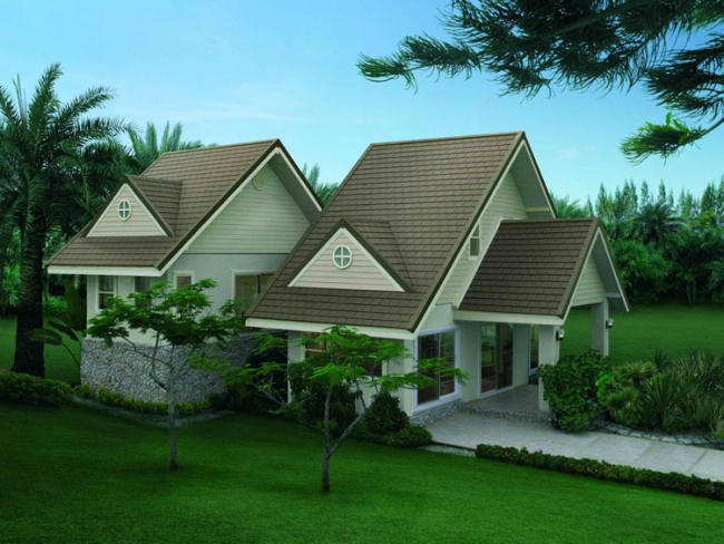 กระเบื้องหลังคาไฟเบอร์ซีเมนต์ เอสซีจี รุ่นไอยร่า โมเดิร์น แซนดี้บราวน์